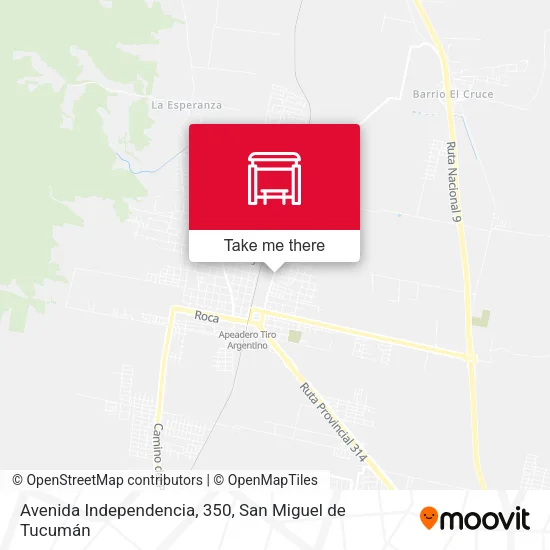 Mapa de Avenida Independencia, 350