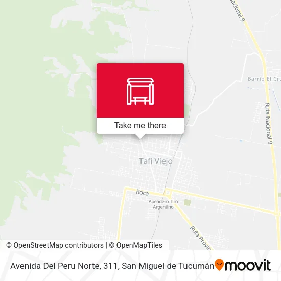 Mapa de Avenida Del Peru Norte, 311