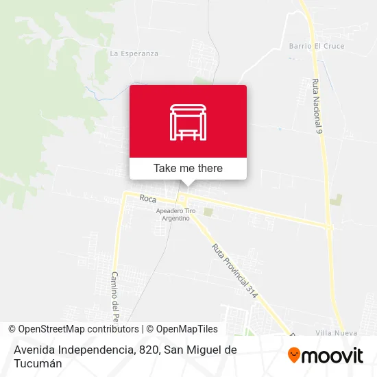 Mapa de Avenida Independencia, 820