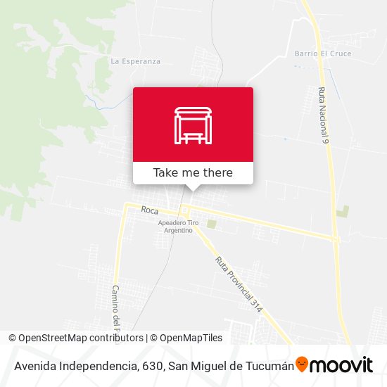 Mapa de Avenida Independencia, 630