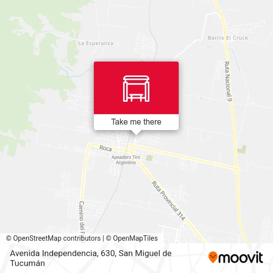 Mapa de Avenida Independencia, 630