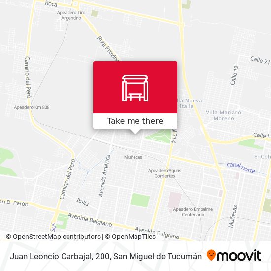 Mapa de Juan Leoncio Carbajal, 200