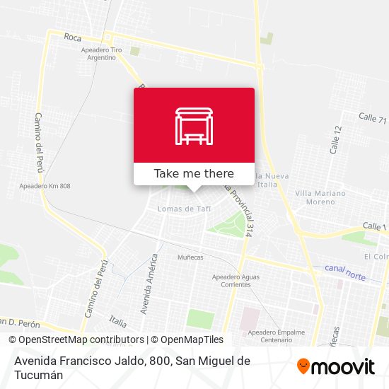 Avenida Francisco Jaldo, 800 map