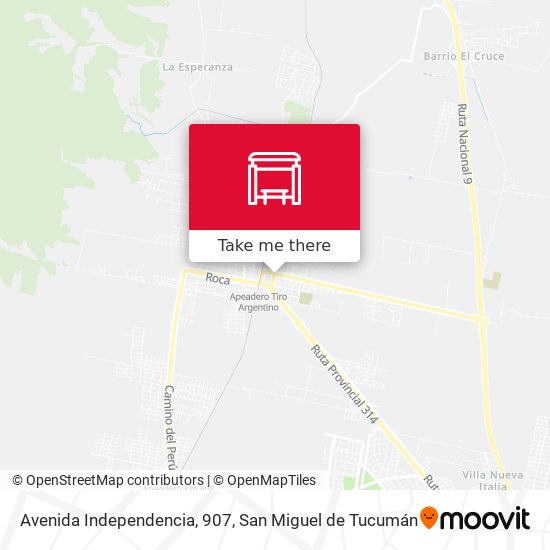 Mapa de Avenida Independencia, 907