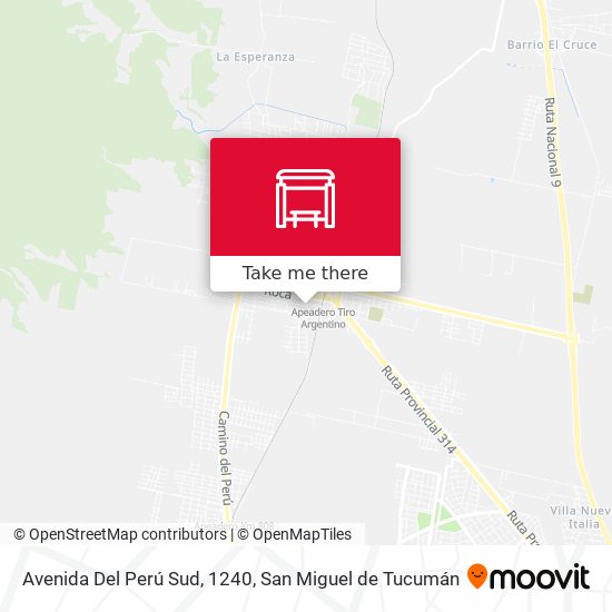 Avenida Del Perú Sud, 1240 map