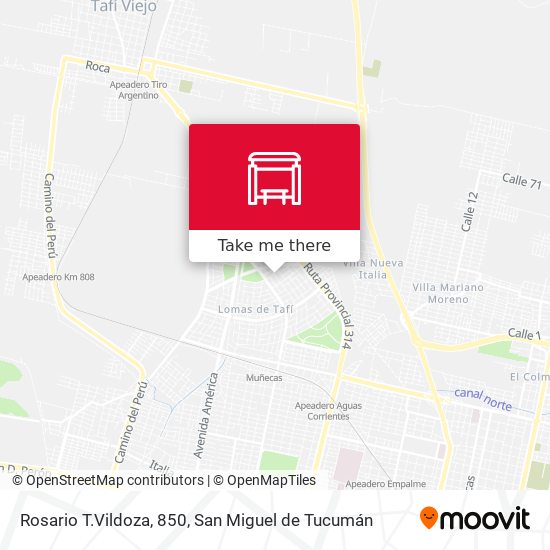 Mapa de Rosario T.Vildoza, 850