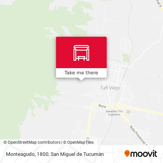Monteagudo, 1800 map