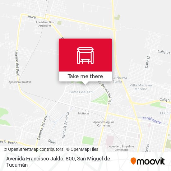 Avenida Francisco Jaldo, 800 map