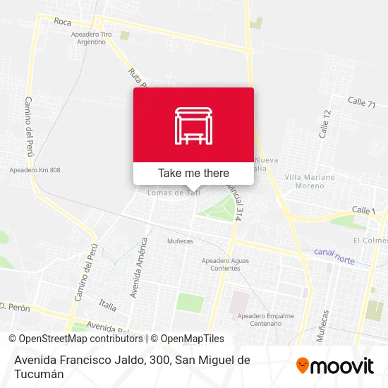 Mapa de Avenida Francisco Jaldo, 300