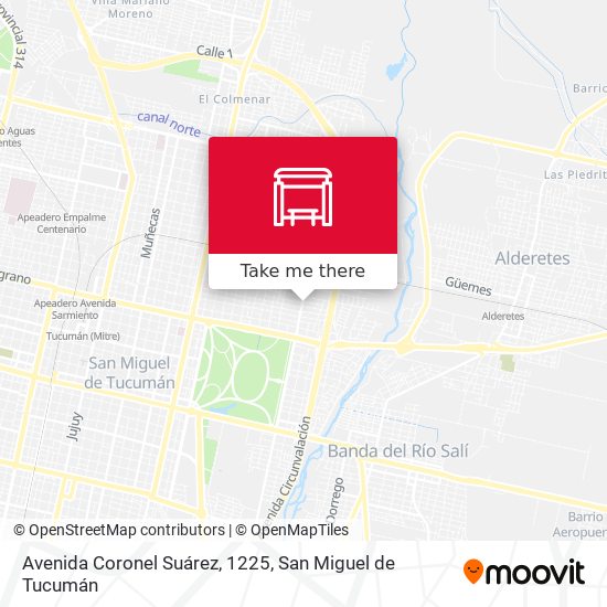 Avenida Coronel Suárez, 1225 map