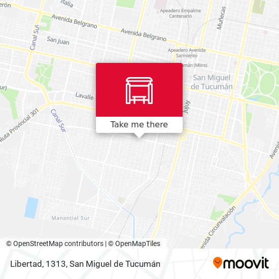 Libertad, 1313 map