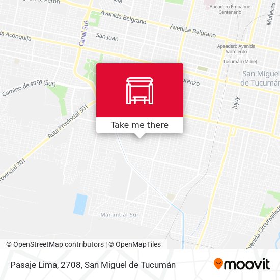 Pasaje Lima, 2708 map