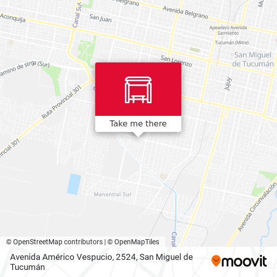 Mapa de Avenida Américo Vespucio, 2524