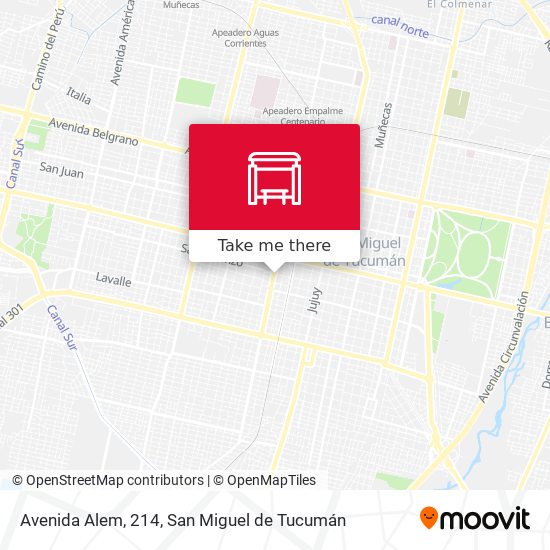 Mapa de Avenida Alem, 214