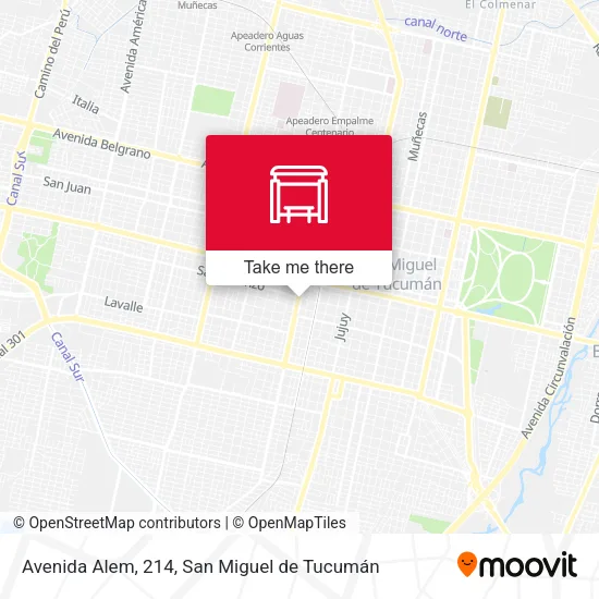 Mapa de Avenida Alem, 214