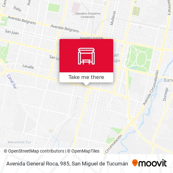 Avenida General Roca, 985 map