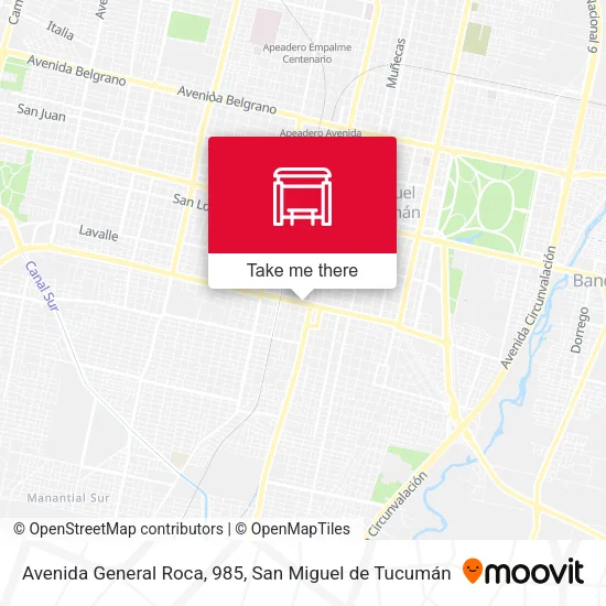 Avenida General Roca, 985 map