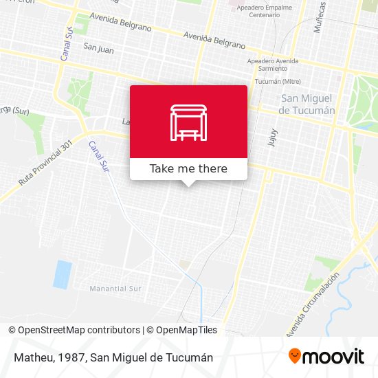 Matheu, 1987 map