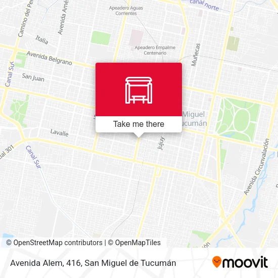Mapa de Avenida Alem, 416