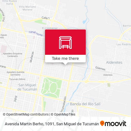 Mapa de Avenida Martín Berho, 1091