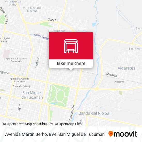 Mapa de Avenida Martín Berho, 894
