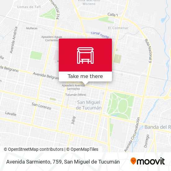 Mapa de Avenida Sarmiento, 759