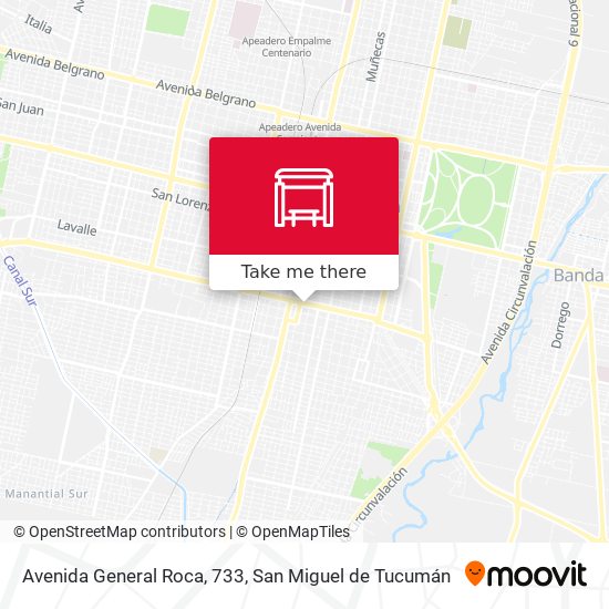 Mapa de Avenida General Roca, 733