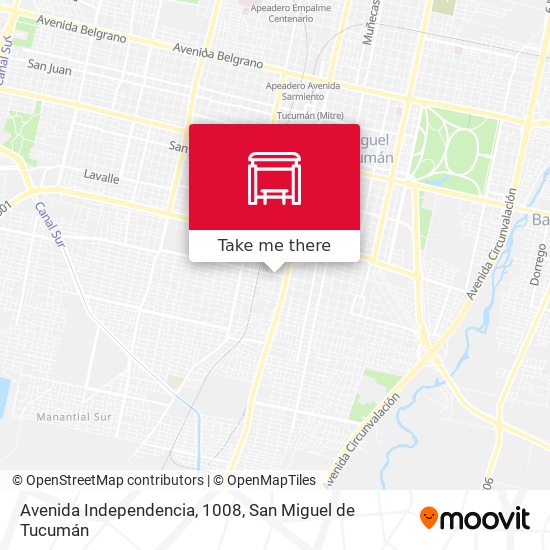 Avenida Independencia, 1008 map