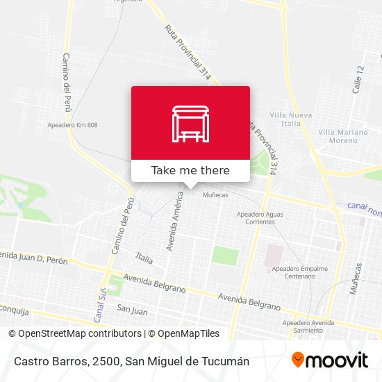 Mapa de Castro Barros, 2500