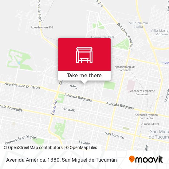 Avenida América, 1380 map
