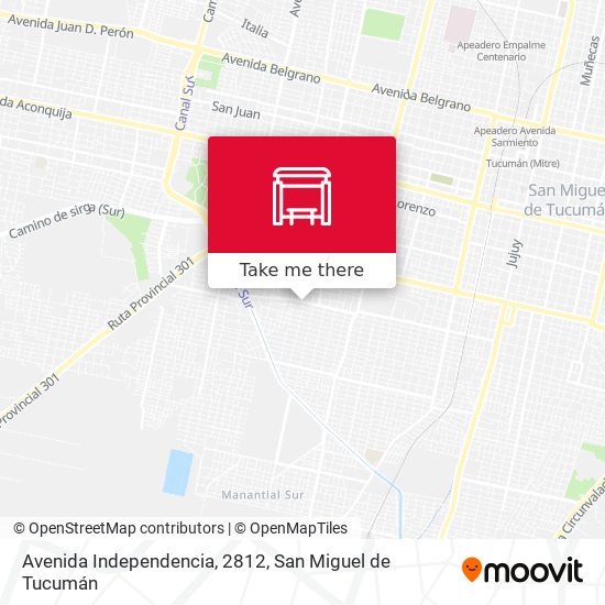 Avenida Independencia, 2812 map