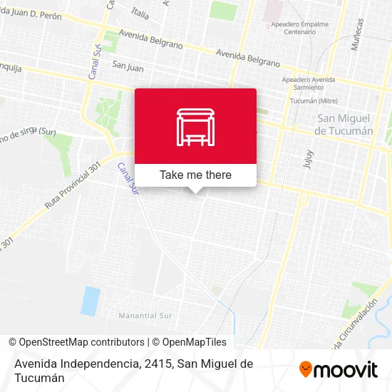 Mapa de Avenida Independencia, 2415
