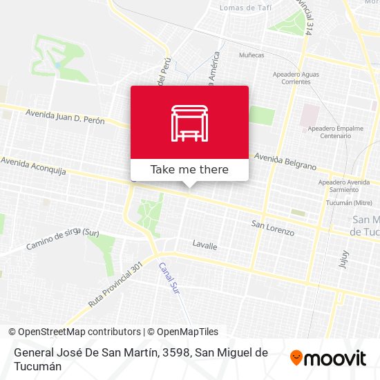 Mapa de General José De San Martín, 3598