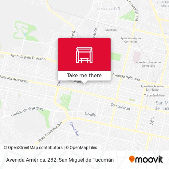Avenida América, 282 map