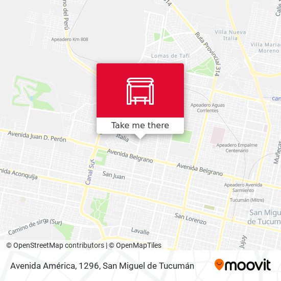 Avenida América, 1296 map