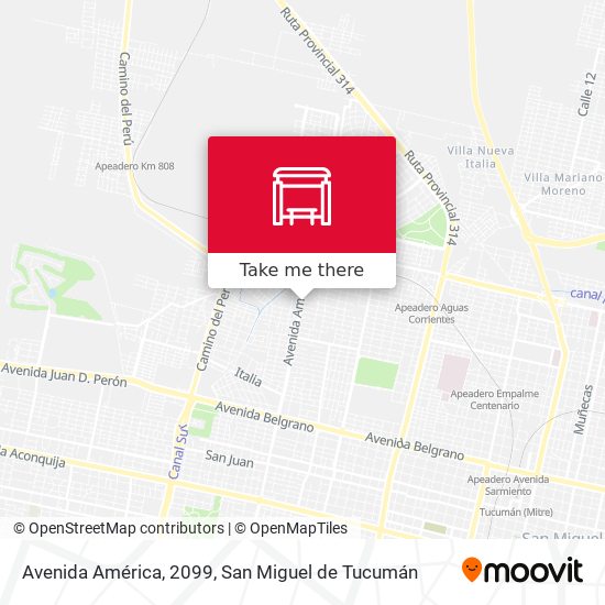Mapa de Avenida América, 2099