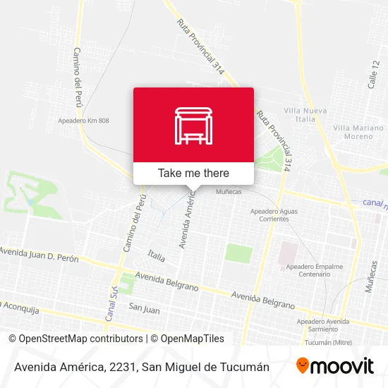 Mapa de Avenida América, 2231