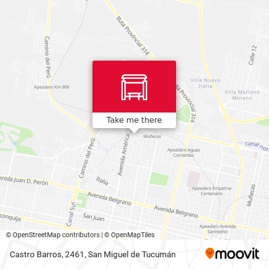 Castro Barros, 2461 map