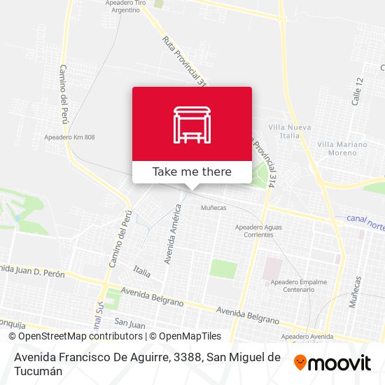 Avenida Francisco De Aguirre, 3388 map