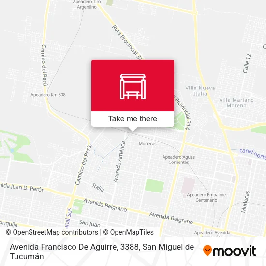 Mapa de Avenida Francisco De Aguirre, 3388
