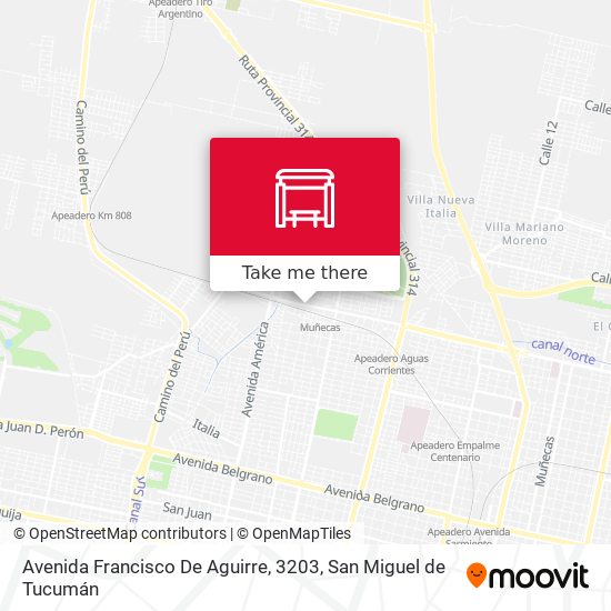 Avenida Francisco De Aguirre, 3203 map