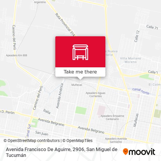 Avenida Francisco De Aguirre, 2906 map