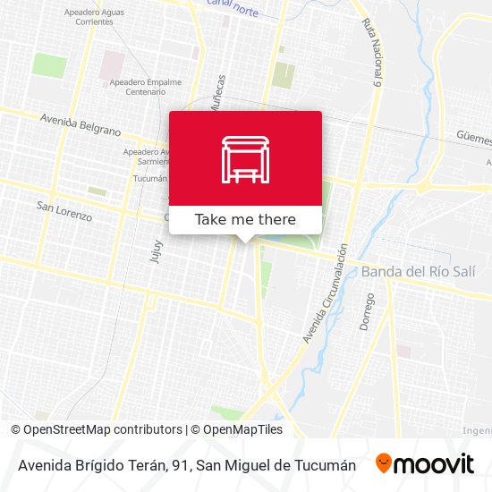 Mapa de Avenida Brígido Terán, 91