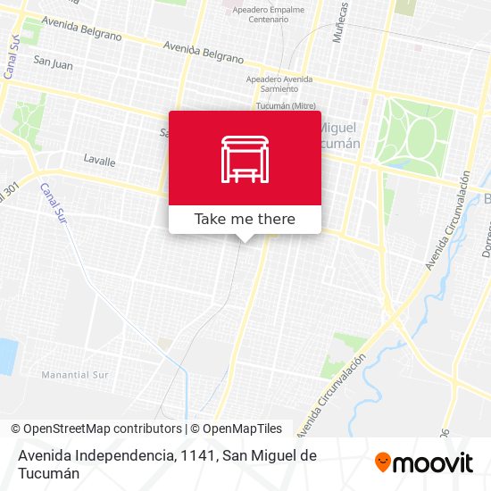 Avenida Independencia, 1141 map