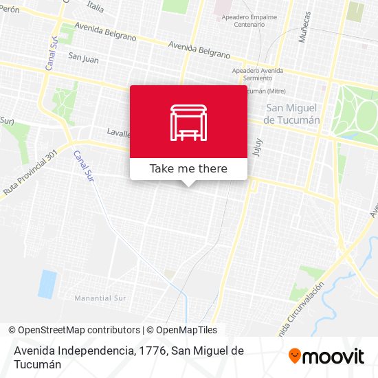 Avenida Independencia, 1776 map