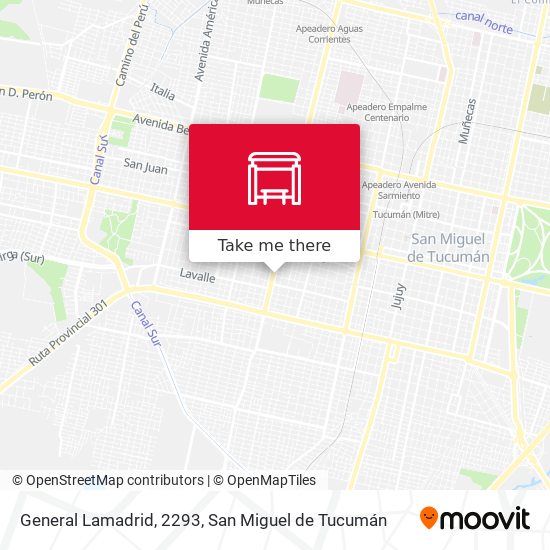 General Lamadrid, 2293 map