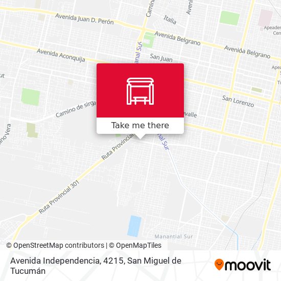 Avenida Independencia, 4215 map