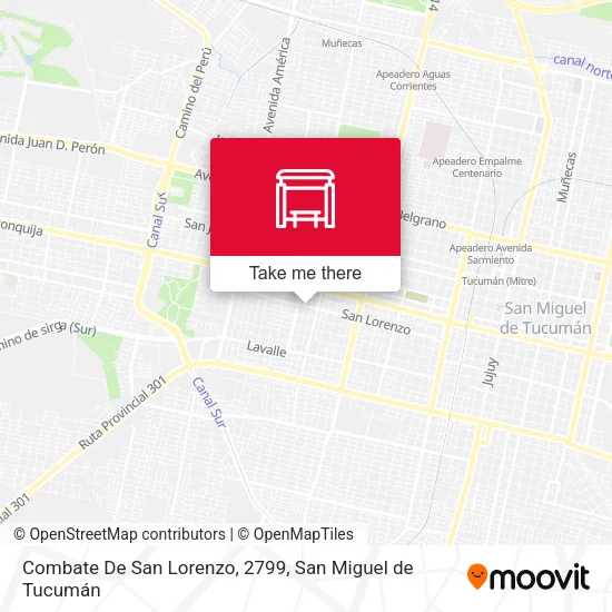 Combate De San Lorenzo, 2799 map