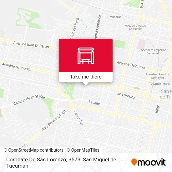 Combate De San Lorenzo, 3573 map