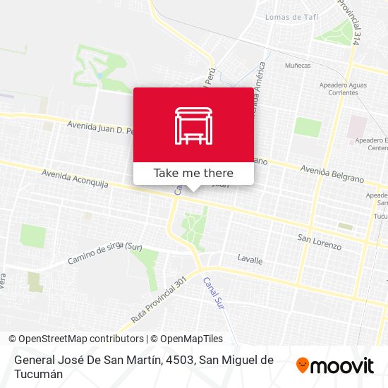 General José De San Martín, 4503 map